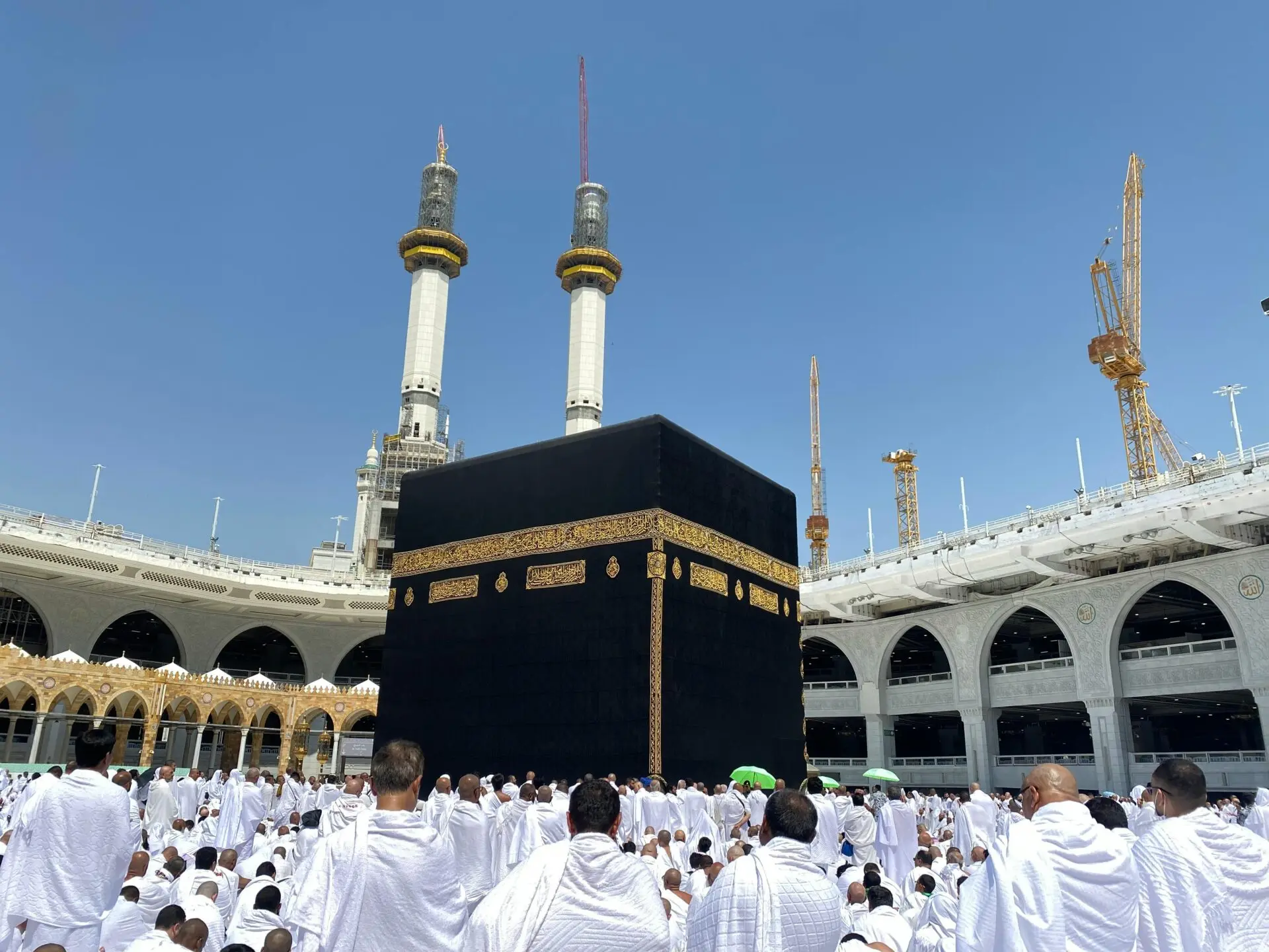 The Kaaba is the qibla (direction) which Muslims turn towards in prayer 5 times a day