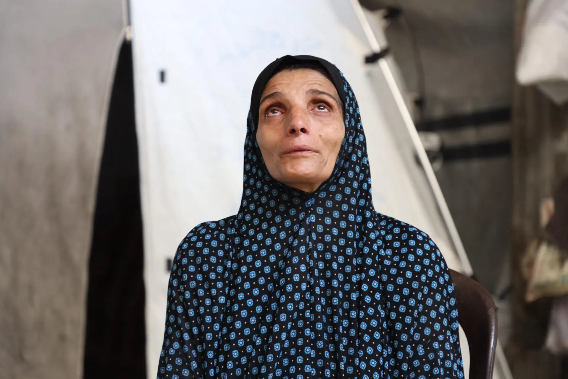 Sumayya and her children have been displaced multiple times over the past year