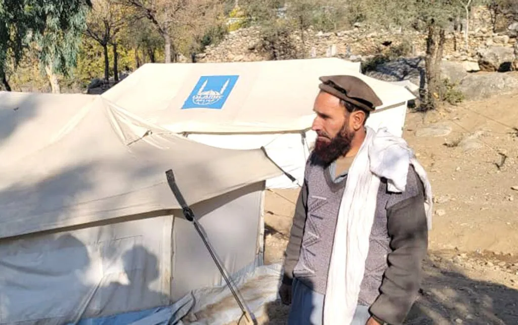 Qari Gulistan and his family supported by islamic relief with medical aid
