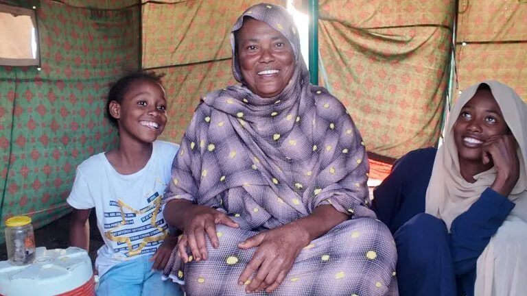 With you regular giving, we can help displaced people in Sudan like Halima and her family